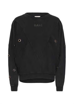 Angela eyelet sweat Sort Ball Original 